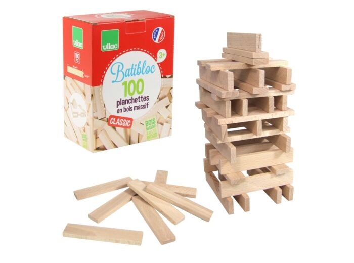 Batibloc classic - 100 planchettes en bois - 2135