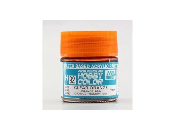 PEINTURE MAQUETTE MR HOBBY H092 ORANGE TRANSPARENT BRILLANT 10ML