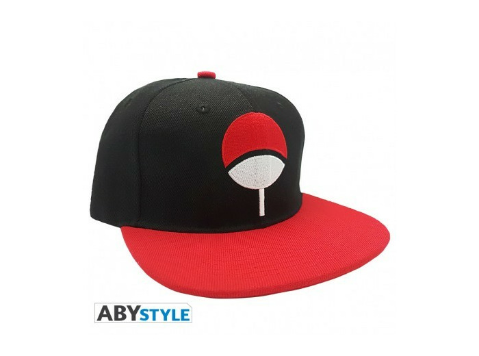 NARUTO SHIPPUDEN - Casquette snapback- Noir & Rouge - Uchiwa