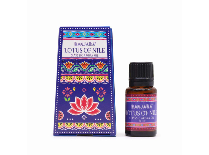 Huile Parfumée Indienne Banjara 10ml - Lotus du Nil