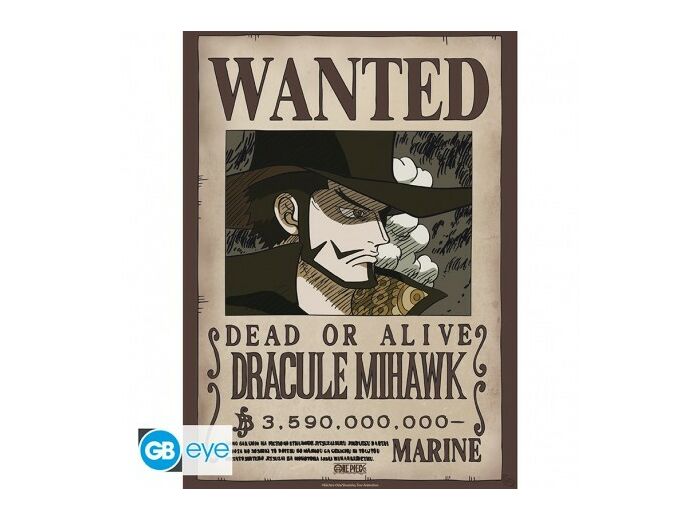 ONE PIECE - Poster Chibi 52x38 - Wanted Mihawk Wano