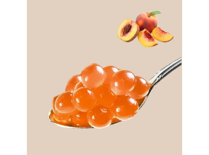 Popping boba Pêche - Perles de fruits