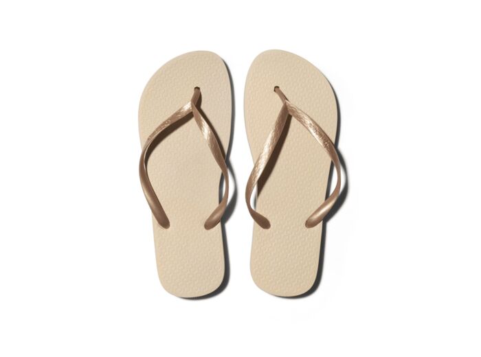 Tong femme beige gold ipanema