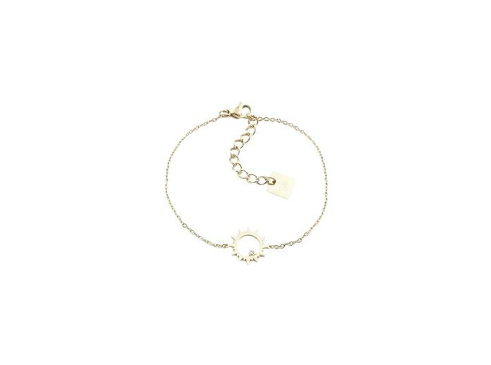 Bracelet ZAG Oursin en acier doré
