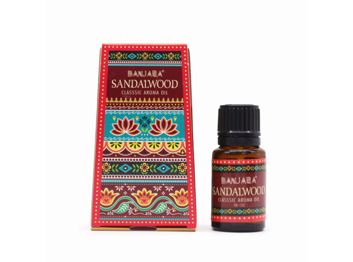 Huile Parfumée Indienne Banjara 10ml - Santal