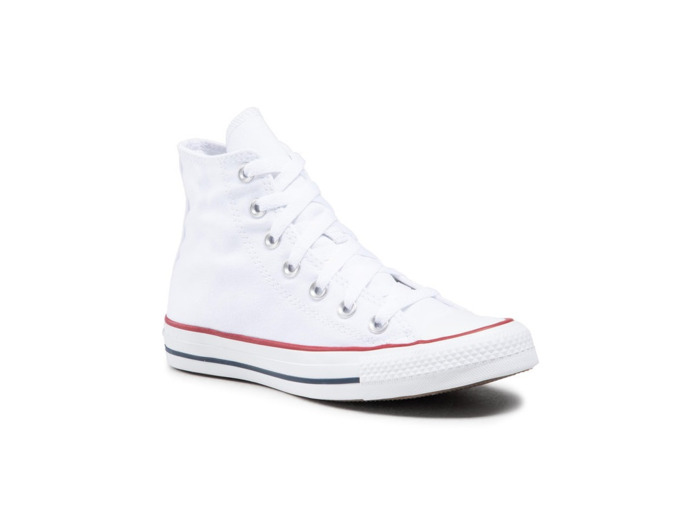 Toile homme blanc converse montante