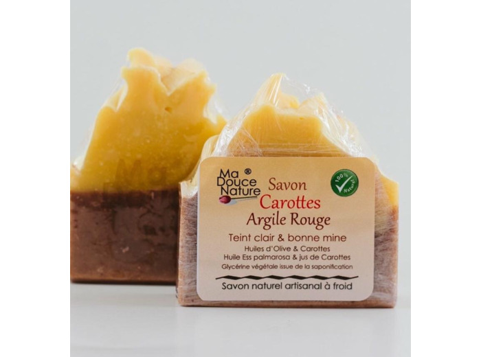 Savon carotte argile rouge
