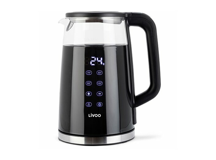 Bouilloire électrique sans fil 1,7l 2200w noir - dod198 - livoo