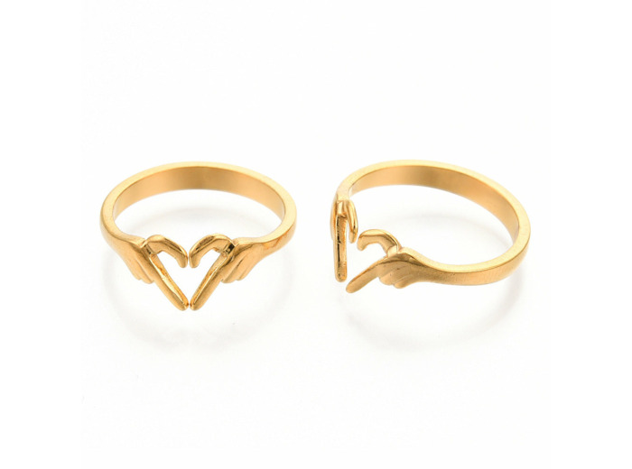 HANDHEART BAGUE ACIER INOXYDABLE