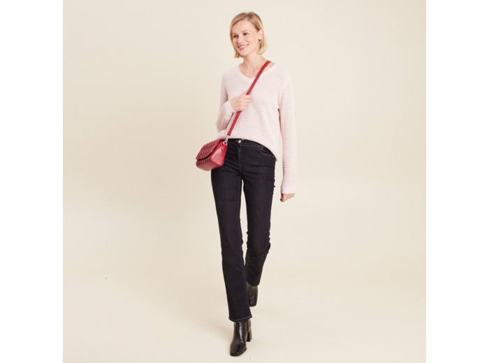 Pull manches longues col en V