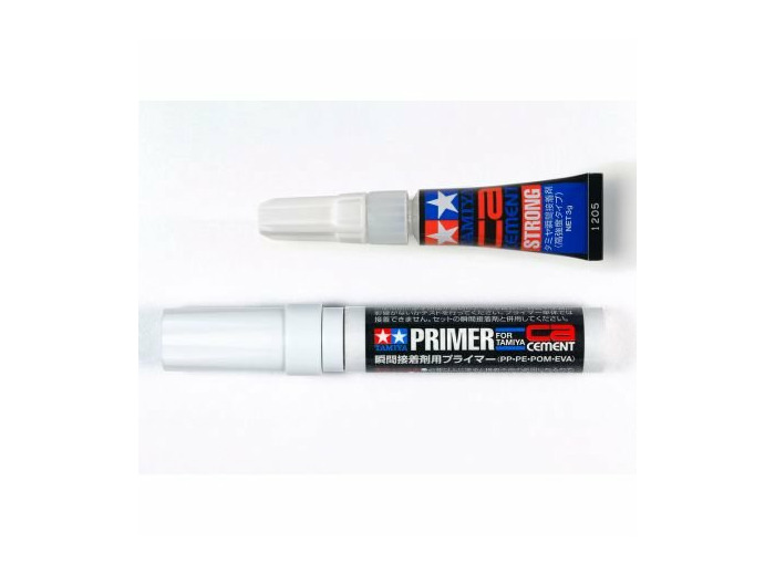 TAMIYA 87211 PRODUITS DE FINITION COLLE MAQUETTE SET COLLE CYANO ET APPRET