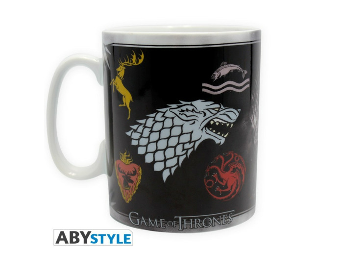 GAME OF THRONES - Mug - 460 ml - Sigles & Trône