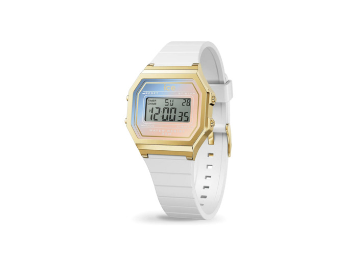 Montre Ice-Watch ICE digit retro White majestic