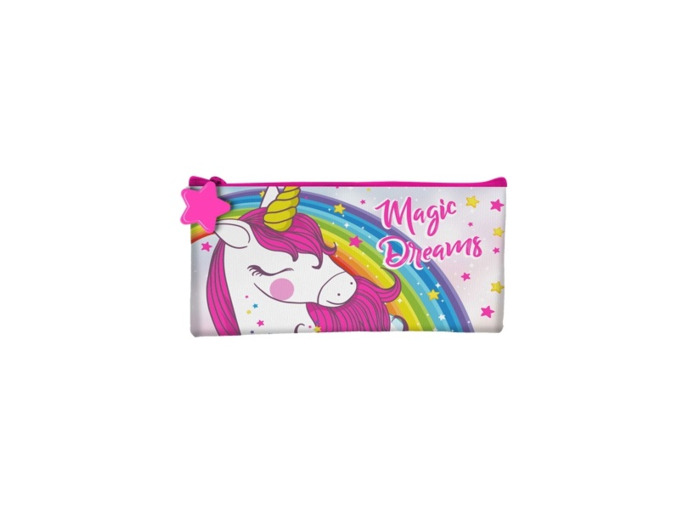 Pochette fille rose la licorne magique