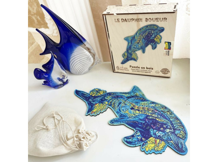 Le Dauphin Joueur Puzzle en bois