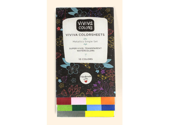 Vivia Colorsheets Metallic Set 10 - aquarelle
