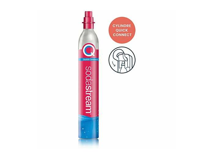 Sodastream recharge de gaz d'échange 60l quick conncect à clipser