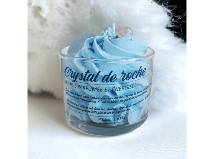 Bougie Crystal de Roche – Linge Frais – neutralité