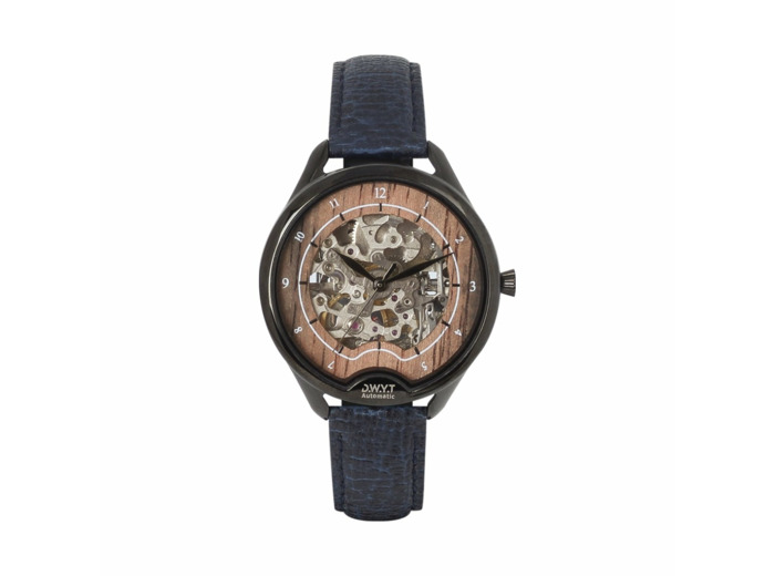 Montre DWYT Odyssey Odyssée Black Vegan Pomme bleu