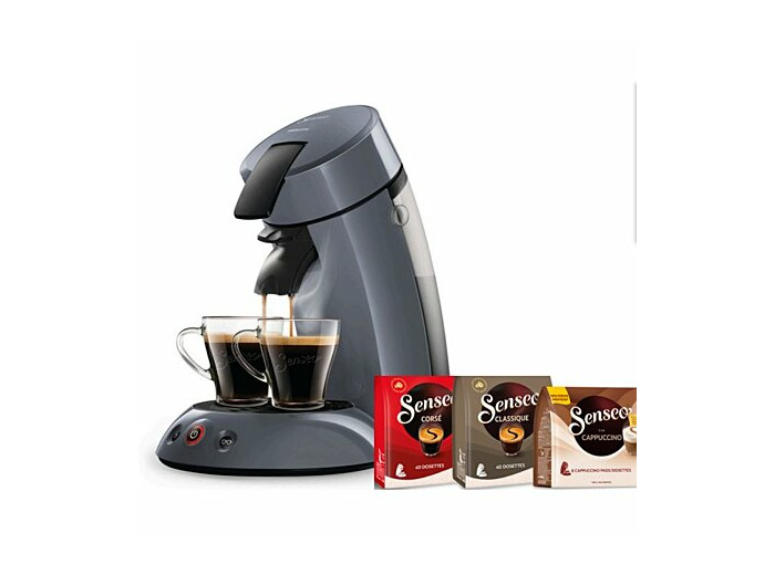Cafetière à dosettes philips senseo original hd7806/58 + 88 dosettes