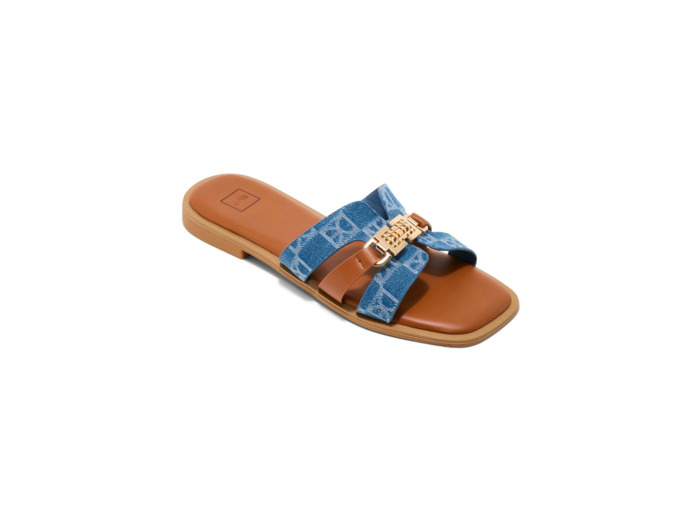 Mule plate femme jean