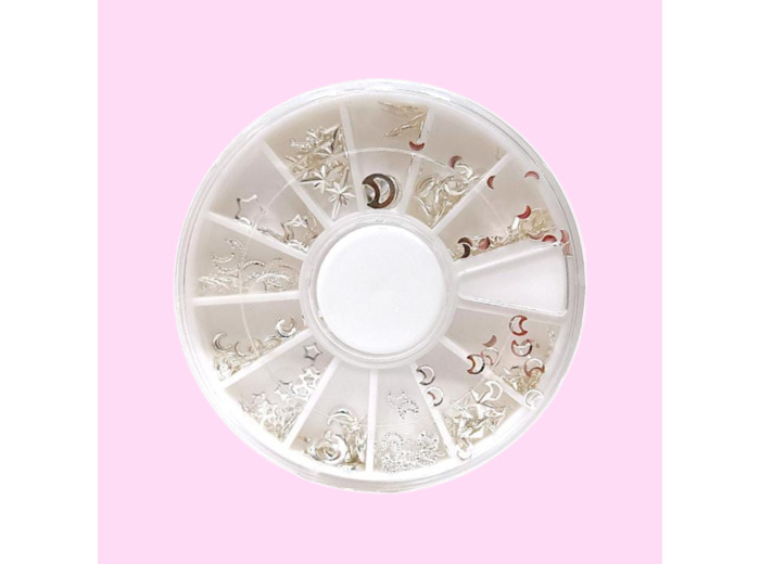 CARROUSEL ARGENT- DECO NAIL ART N°12