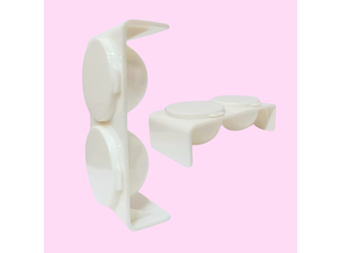POT DOUBLE FOYER- BLANC