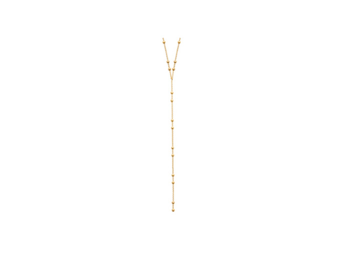 Collier en plaqué or, 45cm