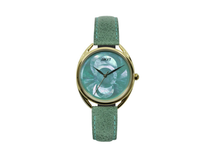 Montre D.W.Y.T Calypso Verte Grainée émeraude