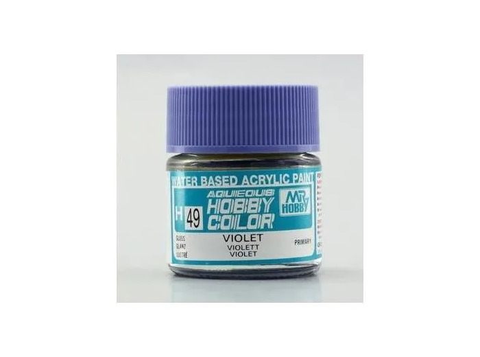 PEINTURE MAQUETTE MR HOBBY H049 VIOLET BRILLANT 10ML