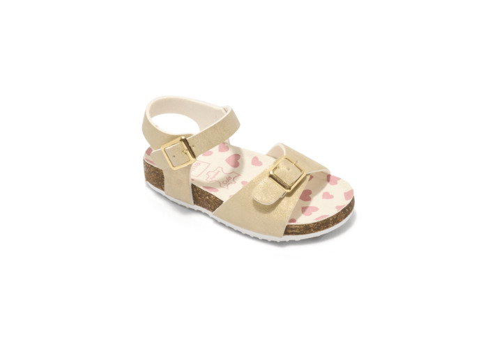 Sandale ouverte fille or