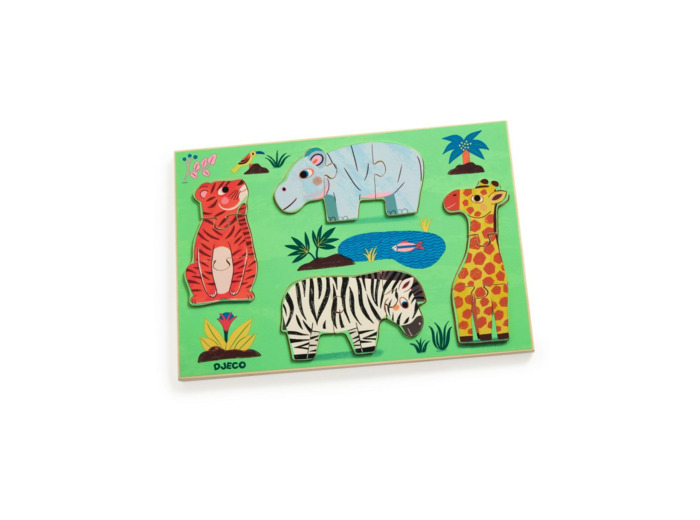 Puzzle boutons Coucou Tigre - DJ01264 - DJECO