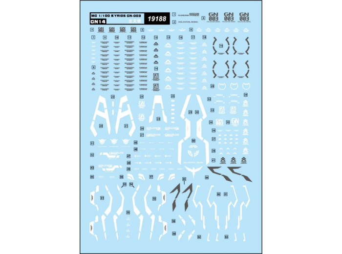 Water Decals MG KYRIOS
