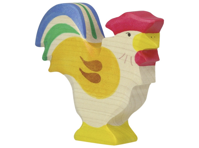 Figurine coq en bois d'érable - Holztiger - 80014