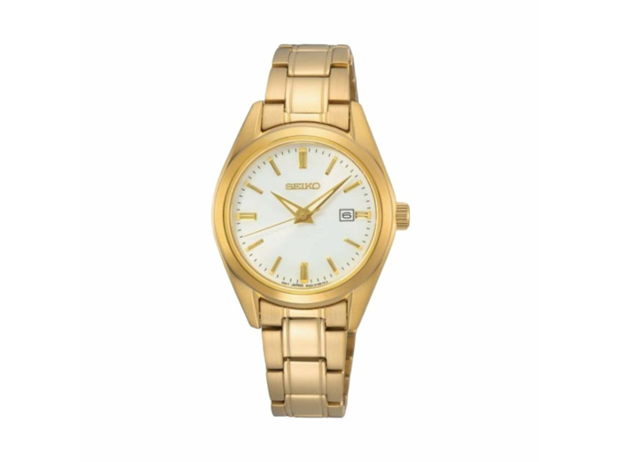 Montre Seiko Classique Doré Quartz 3 Aiguilles