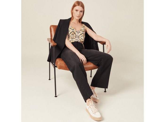 Blouse bretelles larges
