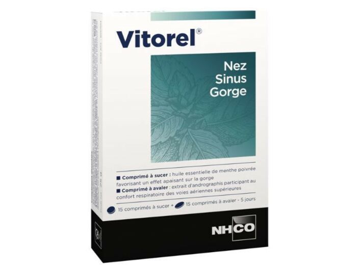 NHCO VITOREL SINUS NEZ GORGE COMPRIMES 2X15