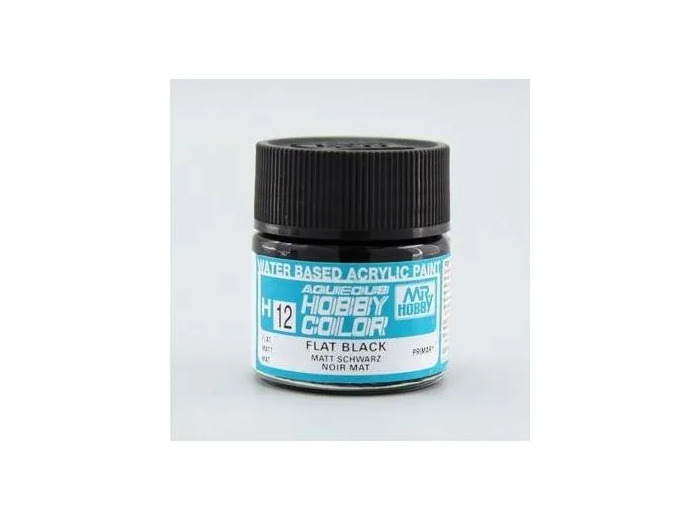 PEINTURE MAQUETTE MR HOBBY H012 NOIR MAT 10ML