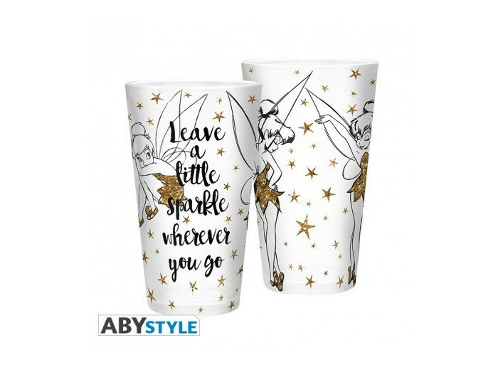 DISNEY - Verre XXL - 400 ml - Clochette Dorée