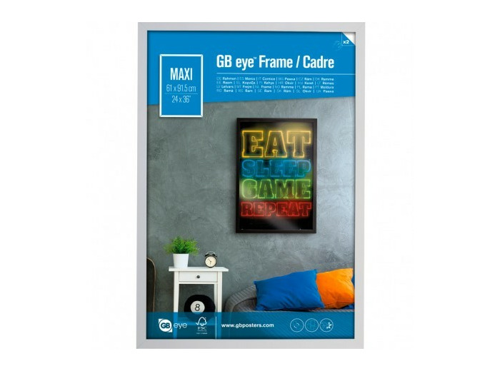 GBEYE - Cadre MDF Blanc - Maxi - 61 x 91.5 cm