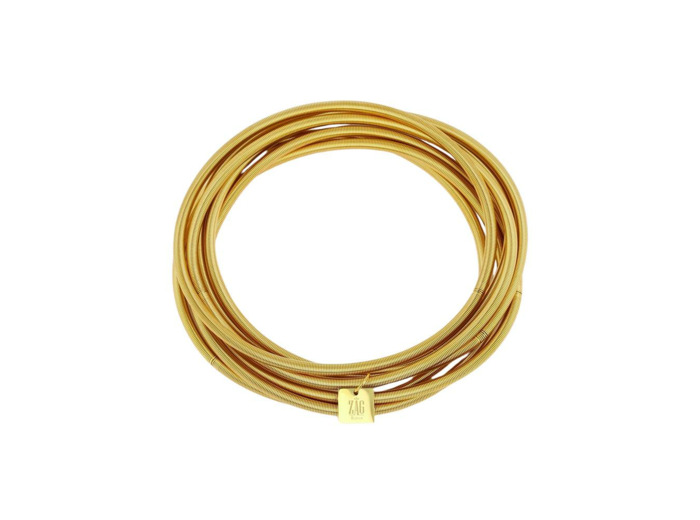 Bracelet Zag en acier doré