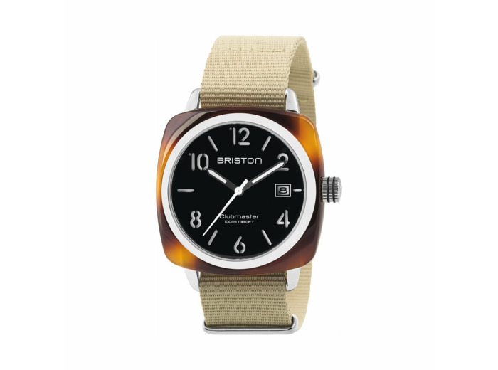 Montre Briston Clubmaster Classic HMS Date Acétate