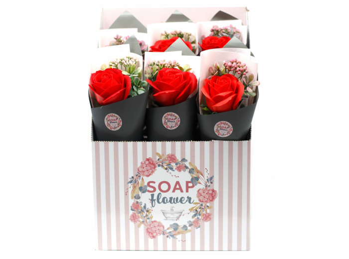 Fleurs Uniques et Présentoir - Bouquet De Rose