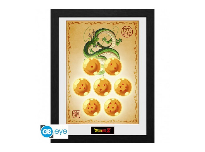DRAGON BALL - Tirage encadré DBZ/"Dragon Balls" (30x40)