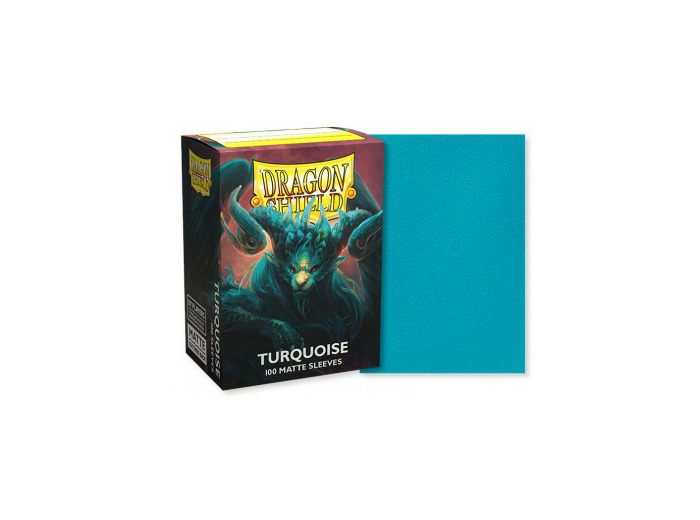 100 Dragon Shield Matte : Turquoise