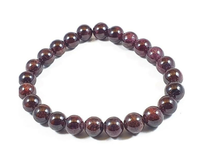 Bracelet grenat élastique