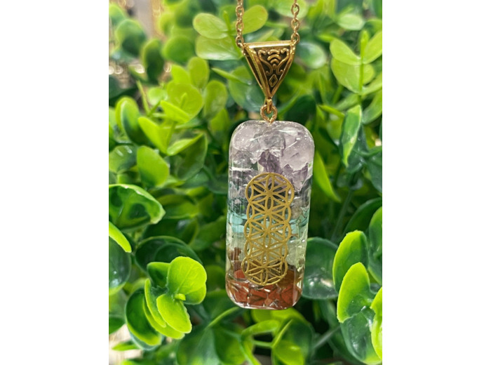 Pendentif 7 chakras luxe