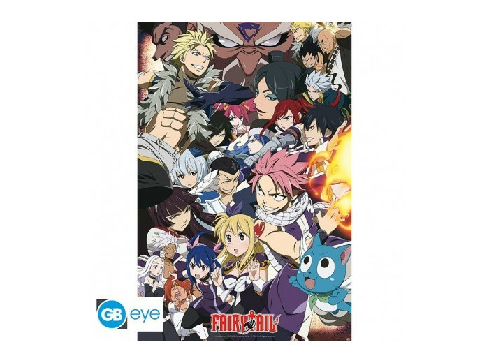 FAIRY TAIL - Poster"Fairy Tail VS other guilds"roulé filmé (91.5x61)