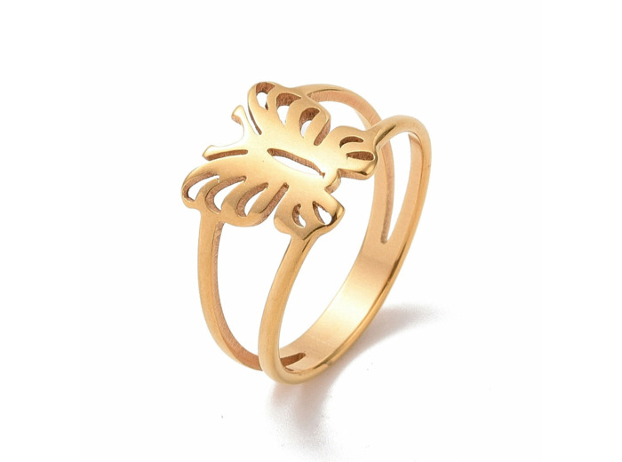 BUTTERFLY BAGUE ACIER INOXYDABLE