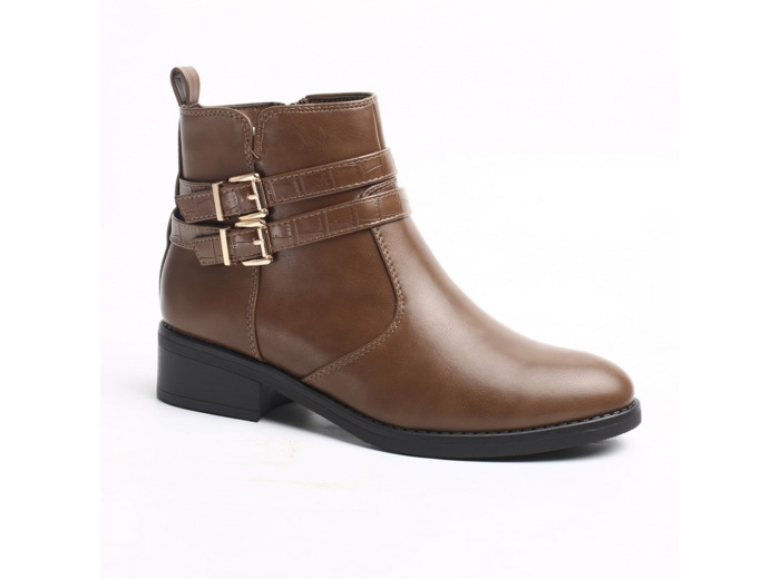 Boots femme taupe